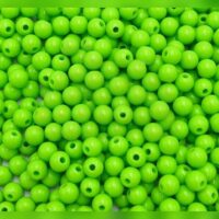 Намистини акрилові 8мм 10г Салатовий 37
