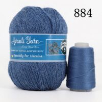 Пух норки 50г/350м (+20г додаткова нитка) 884 джинс