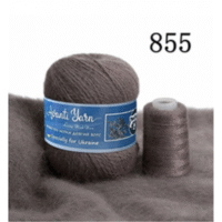 Пух норки 50г/350м (+20г додаткова нитка) 855 бежево-коричневий