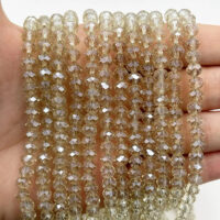 Намистини Рондель 6*4мм 85шт Св. карамель БХ400