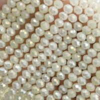 Намистини Рондель 6*4мм 85шт Молоко непрозорий БХ363