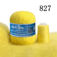 Пух норки 50г/350м (+20г додаткова нитка) 827 жовтий