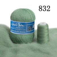 Пух норки 50г/350м (+20г додаткова нитка) 832 м'ята