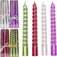 Набір свічок святкових 3шт 15см метал 10-98