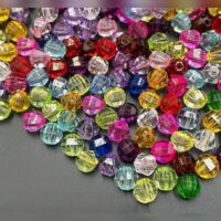 Намистини акрилові Куля з огранюванням 10мм 10г Мікс 327