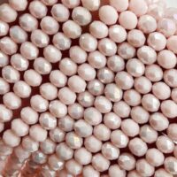 Намистини Рондель 8*6мм 70шт Персиково-рожевий АБ 17 БХ457