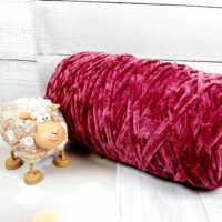 Велюр Турция бобина 120м малиновый