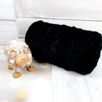 Велюр Турция бобина 120м черный