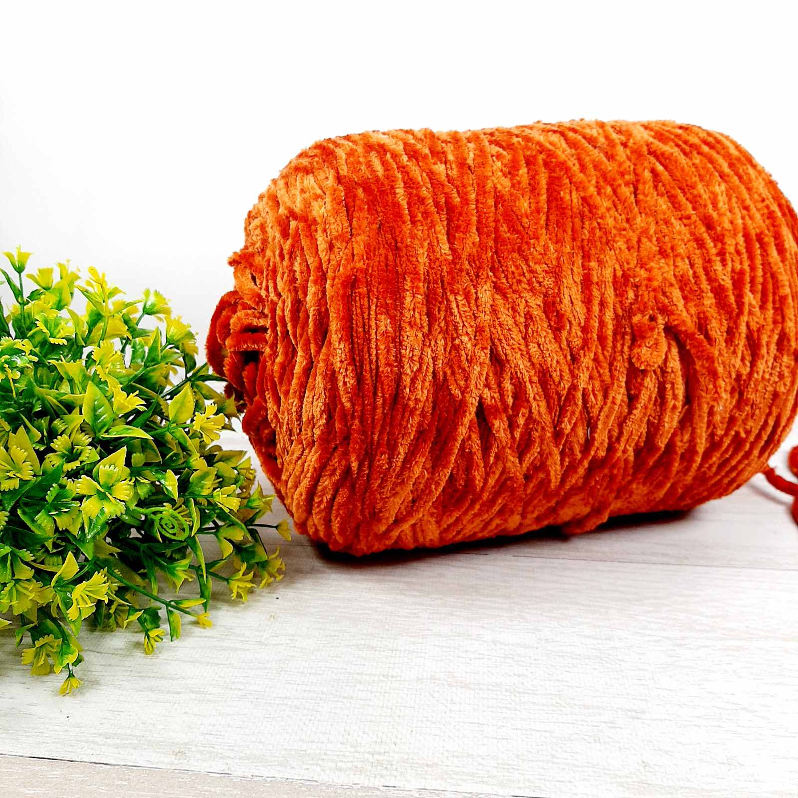 Велюр Турция бобина 120м тыква