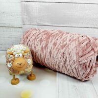 Велюр Турция бобина 120м увядшая роза