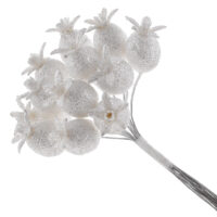 Пучок ягід, колір - білий глітер 839-853