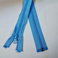 Молния разъемная справа, витая, Т5, 85см, нейлон, 028 небесно синий 55845