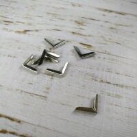 Куточок С-1018 срібло 15*15*3мм