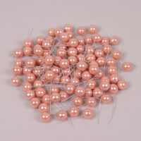 Жемчужинка на палочке 17мм персик 6120
