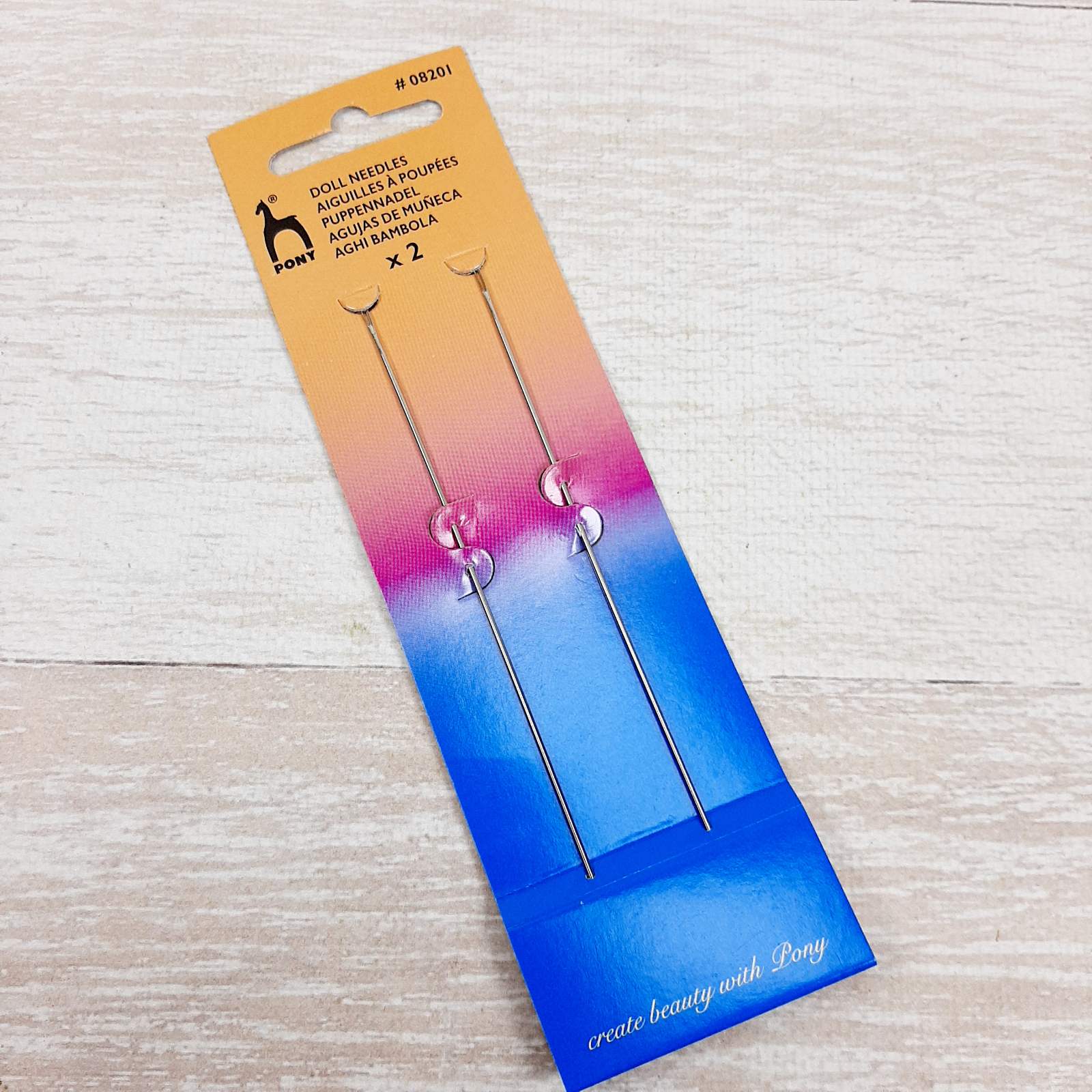 Голка для шиття довга №132 (2шт) Pony (Індія) 08201