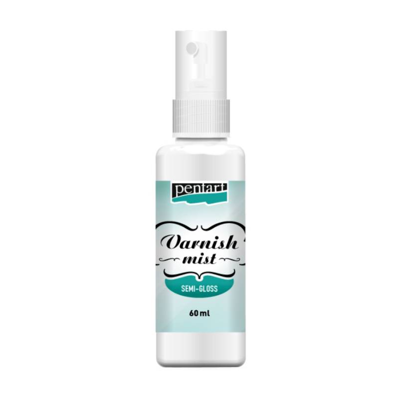 Лак-спрей фінішний на водній основі, напівглянцевий, 60мл, Pentart