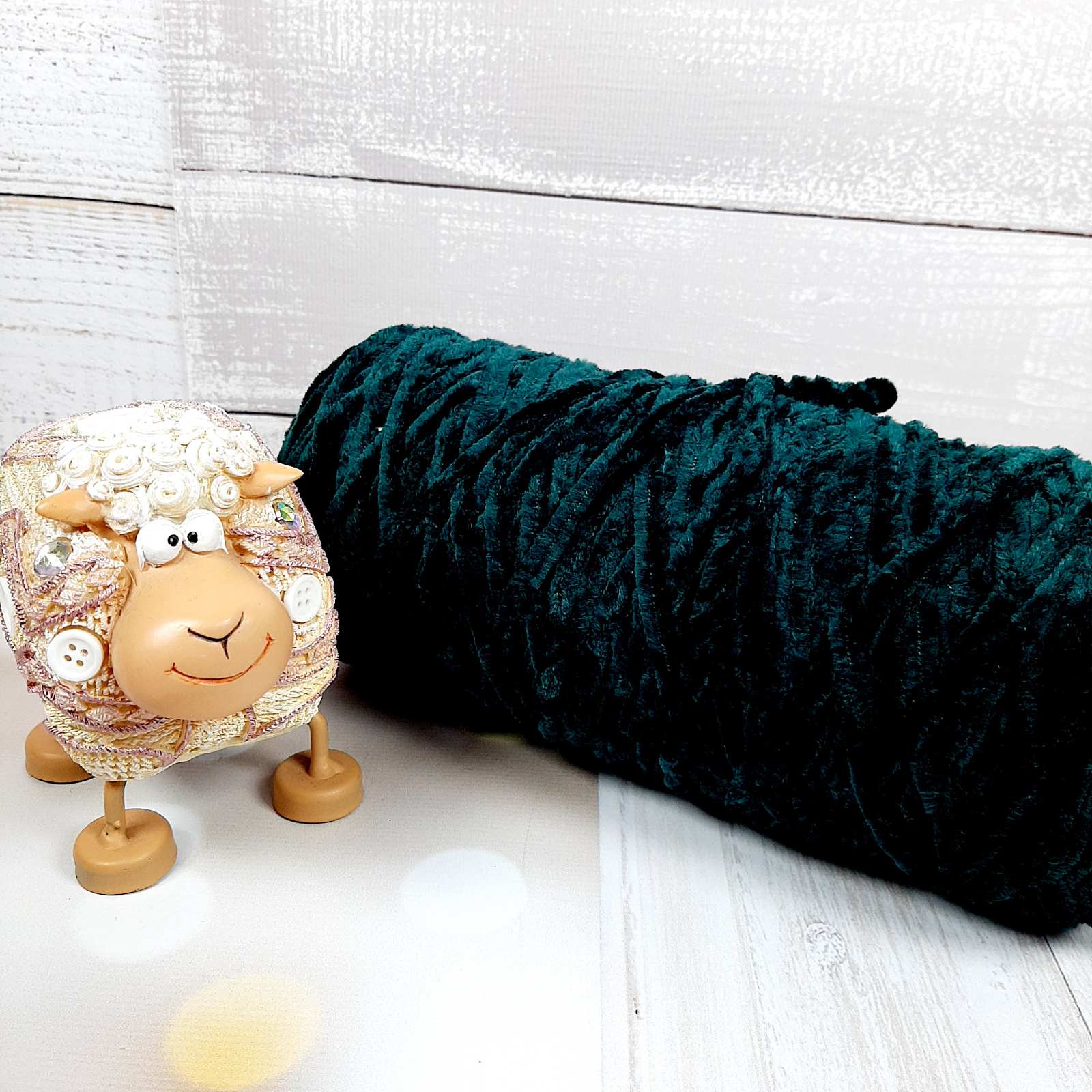 Велюр Турция бобина 120м изумруд