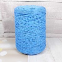 Пряжа Турция вискоза/хлопок 100г/400м голубая