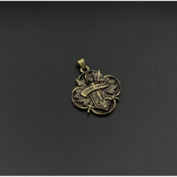 Підвіска Карта України, латунь,37х33мм G-021