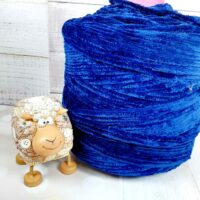 Велюр Турция бобина 120м темно-синий