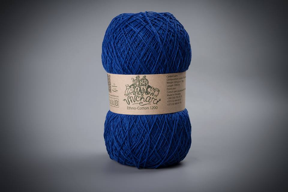 Вівчарі Етно-Котон (Vivchari Ethno-Cotton) 200г/1200м 013 чорний