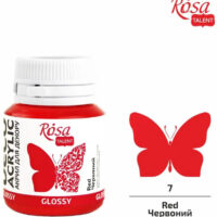 Фарба акрилова Rosa Talent 20мл 21007 Червона глянцева