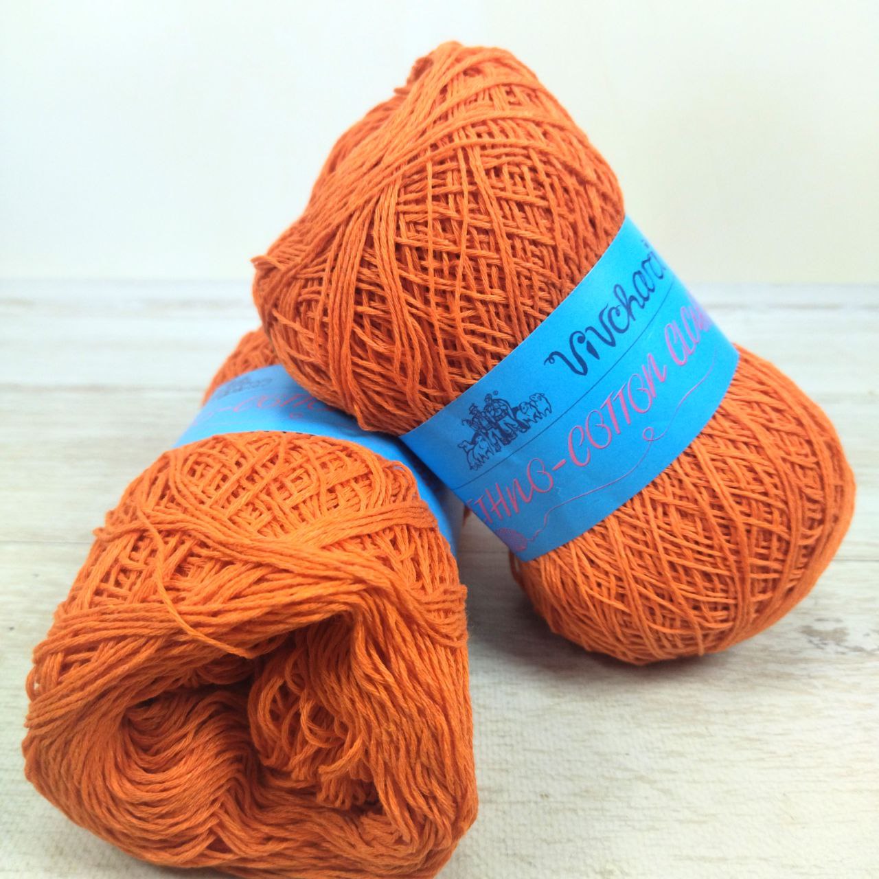 Вівчарі Етно-Котон (Vivchari Ethno-Cotton) 100г/600м 021 морковка