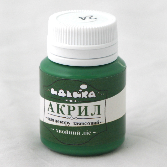 Фарба акрилова Ідейка 20мл 98224 Хвойний ліс глянець