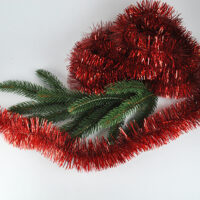 Мишура стандарт Ø 50мм, длина 3м красная NM11