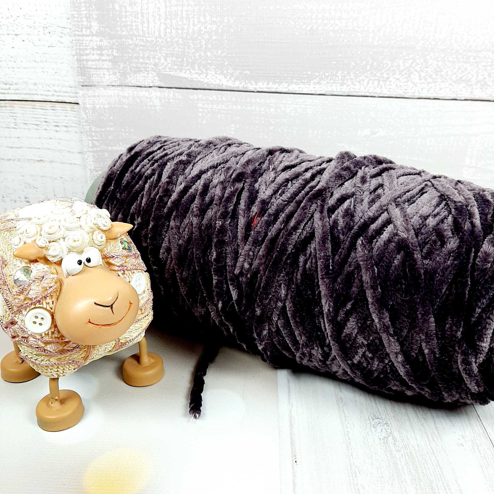 Велюр Турция бобина 120м баклажан