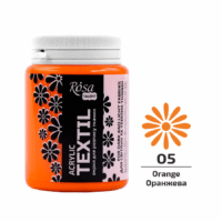 Фарба акрилова для тканини Rosa Talent 80мл 05 оранж