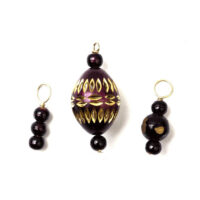 Маркери для в'язання 3шт 10757 KnitPro Zooni Plum Passion-Brass