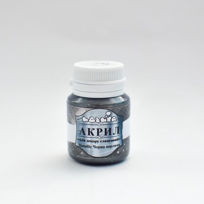 Фарба акрилова Ідейка 20мл 98304 Чорна перлина глянець металік