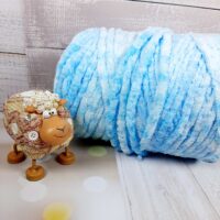 Велюр Турция бобина Биг 40м/100г нежно-голубой