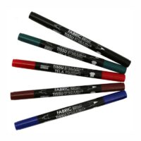 Маркер для тканини Fabric ball&Brush Marvy 0,75мм з пензл 1-2мм жовтий двостор