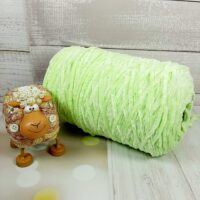 Велюр Турция бобина 120м салатовый яркий