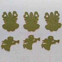 Кнопка пришивна 21мм декоративна металева золото 4124