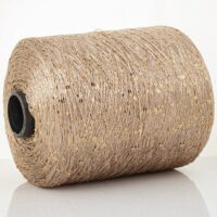 Паєтка 3 мм на поліестері 135 Беж+паєтка в колір