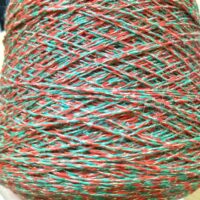 Пряжа Zegna Baruffa 100г/600м красно-зеленая