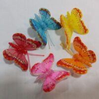 Бабочка декоративная на прищепке 5см 2/2 3139