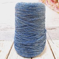 Пряжа Pecci Filati S.p.a Perlina 100г/700м синій з люрексом