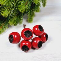 Декоративний пучок червоних ягід 12см 903-777