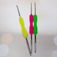 Гачок сталевий двосторонній пластик 160мм мікс