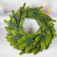Вінок хвойний зелено-салатовий 45см 619408