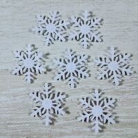 Декоративний виріб з фетру Сніжинонька 3,2см 120728
