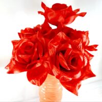 Троянда велика атлас F-69 №4 червоний