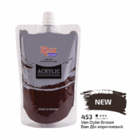 Фарба акрилова Rosa Studio 200мл 453 Ван Дік коричнева