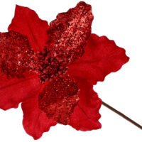 Декоративный цветок Магнолия 20см, цвет - красный 839-375