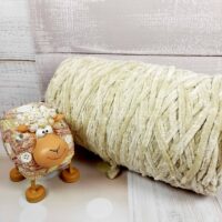 Велюр Турция бобина 120м бежевый светлый
