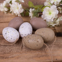 Заготовка із пластику Яйце коричнево-біле